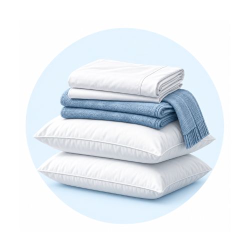 bed linen provided